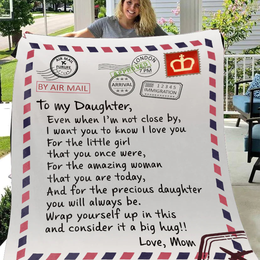 To My Daughter-Even When I'M- Premium Mink Sherpa Blanket 50x60 SALE price $49.49 USD