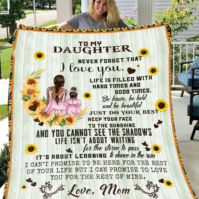 To My Daughter-Life Is Filled With-Premium Mink Sherpa Blanket 50x60 SALE price$49.95 USD