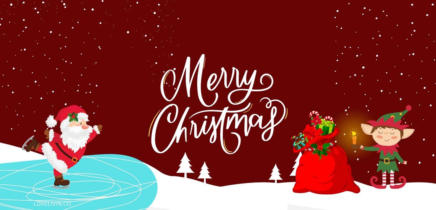 2-Red Merry Christmas Mug-Wrap