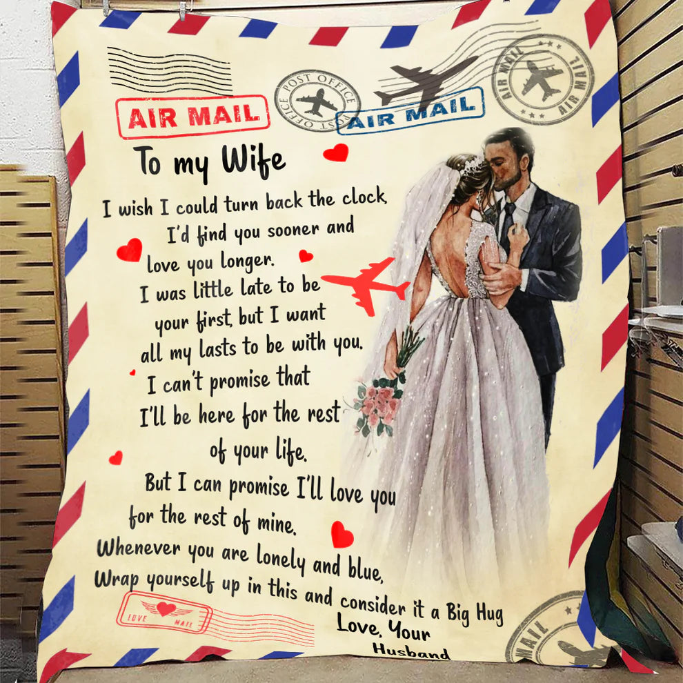 To My Wife -I Wish I Could-Premium Mink Sherpa Blanket 50x60