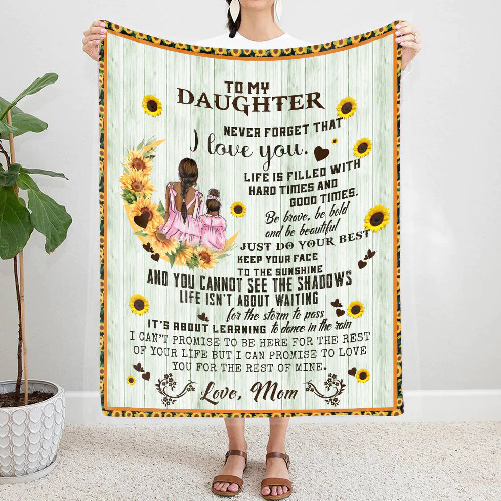 To My Daughter-Life Is Filled With-Premium Mink Sherpa Blanket 50x60 SALE price$49.95 USD