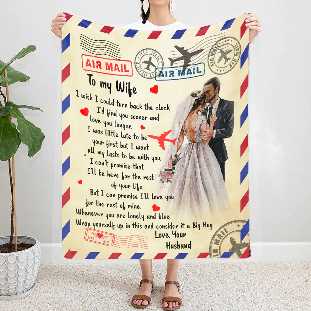 To My Wife -I Wish I Could-Premium Mink Sherpa Blanket 50x60