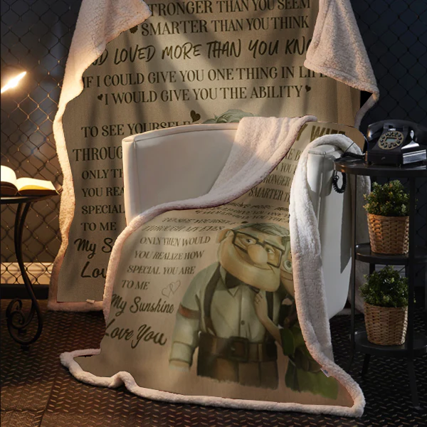 To My Wife - You Are Stronger- Premium Mink Sherpa Blanket 50x60