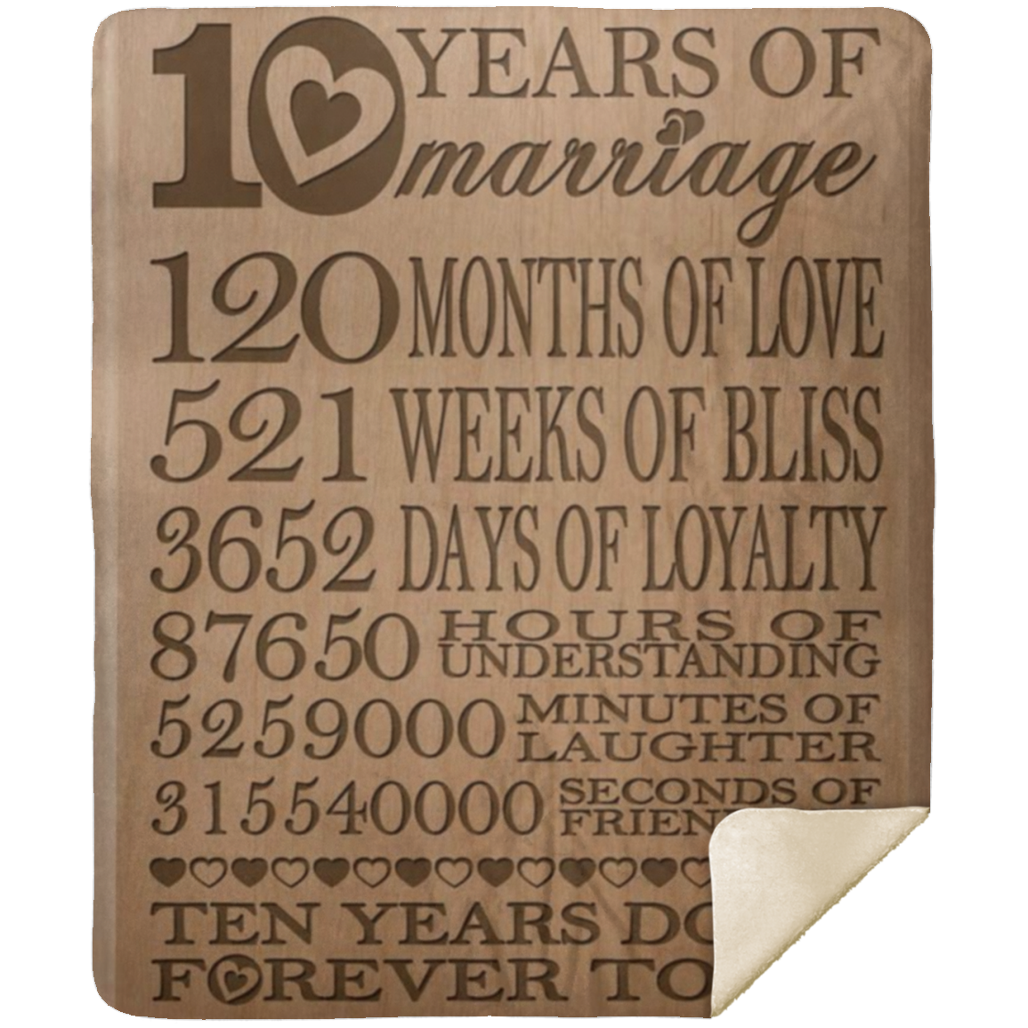 10 Years -Premium Mink Sherpa Blanket 50x60 SALE price $49.95 USD