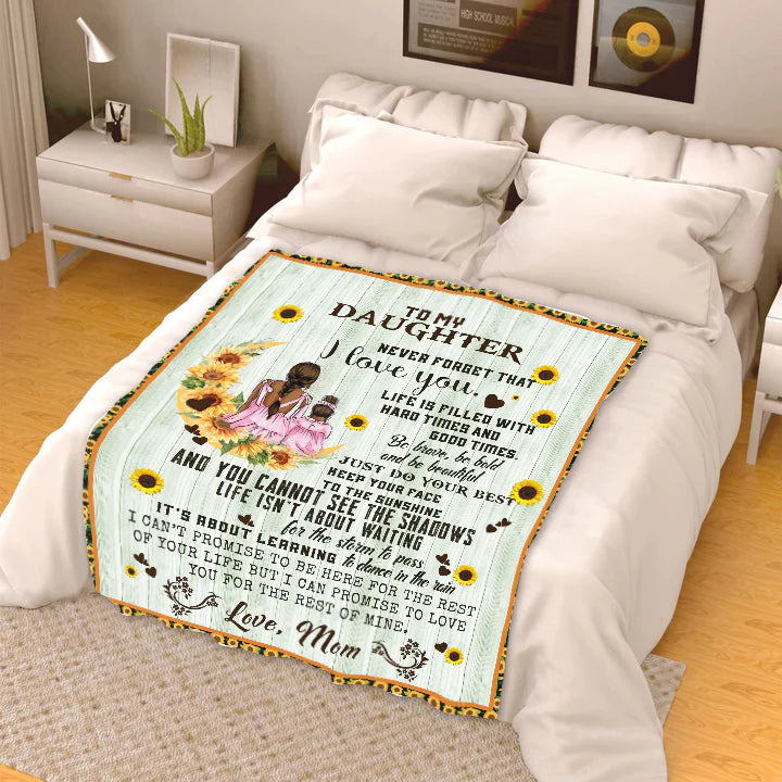 To My Daughter-Life Is Filled With-Premium Mink Sherpa Blanket 50x60 SALE price$49.95 USD
