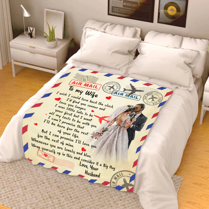 To My Wife -I Wish I Could-Premium Mink Sherpa Blanket 50x60