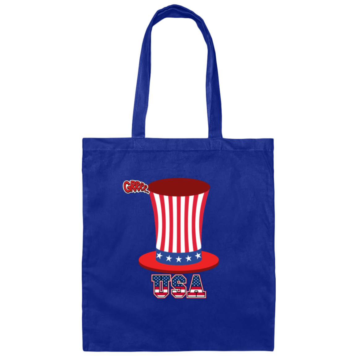 USA HAT USA BULL-DOG-Canvas Tote Bag