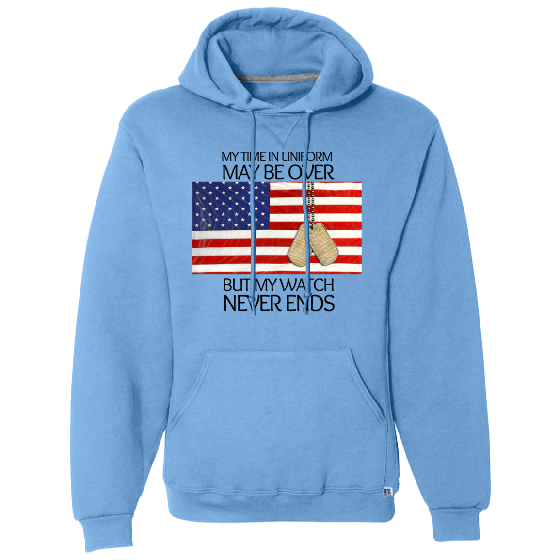 Military Dog Tag USA Flag- Honor Hoodies