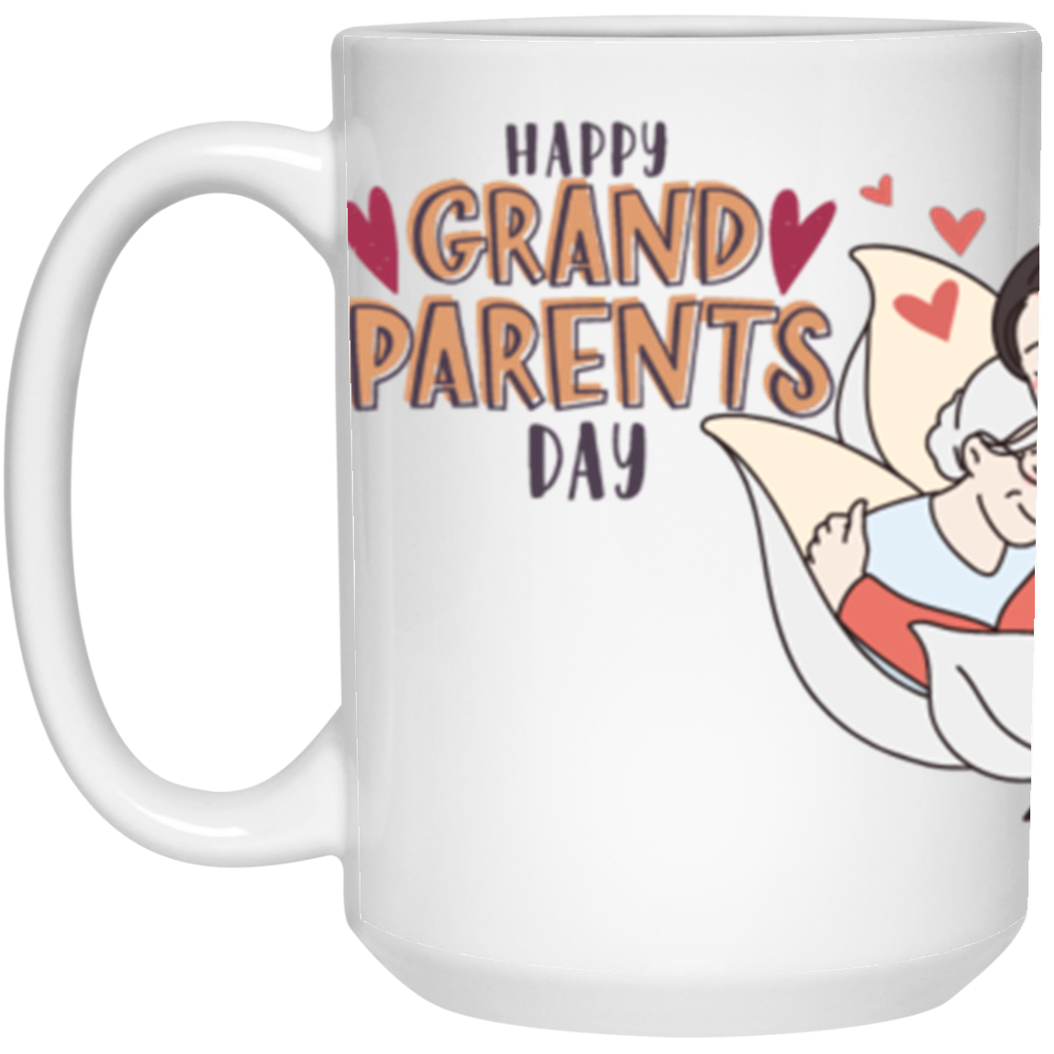 #2-HAPPY GRANDPARENTS DAY -MUG (2) 21504 15 oz. White Mug