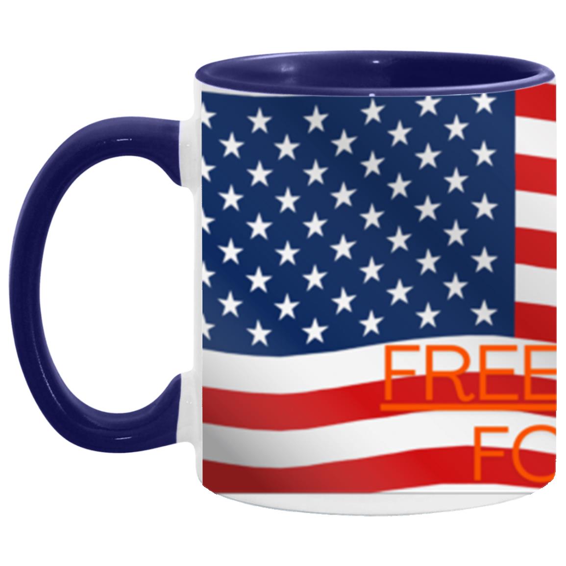 #1-MUG AMERICA FLAG FREEDOM FOR ALL 11oz