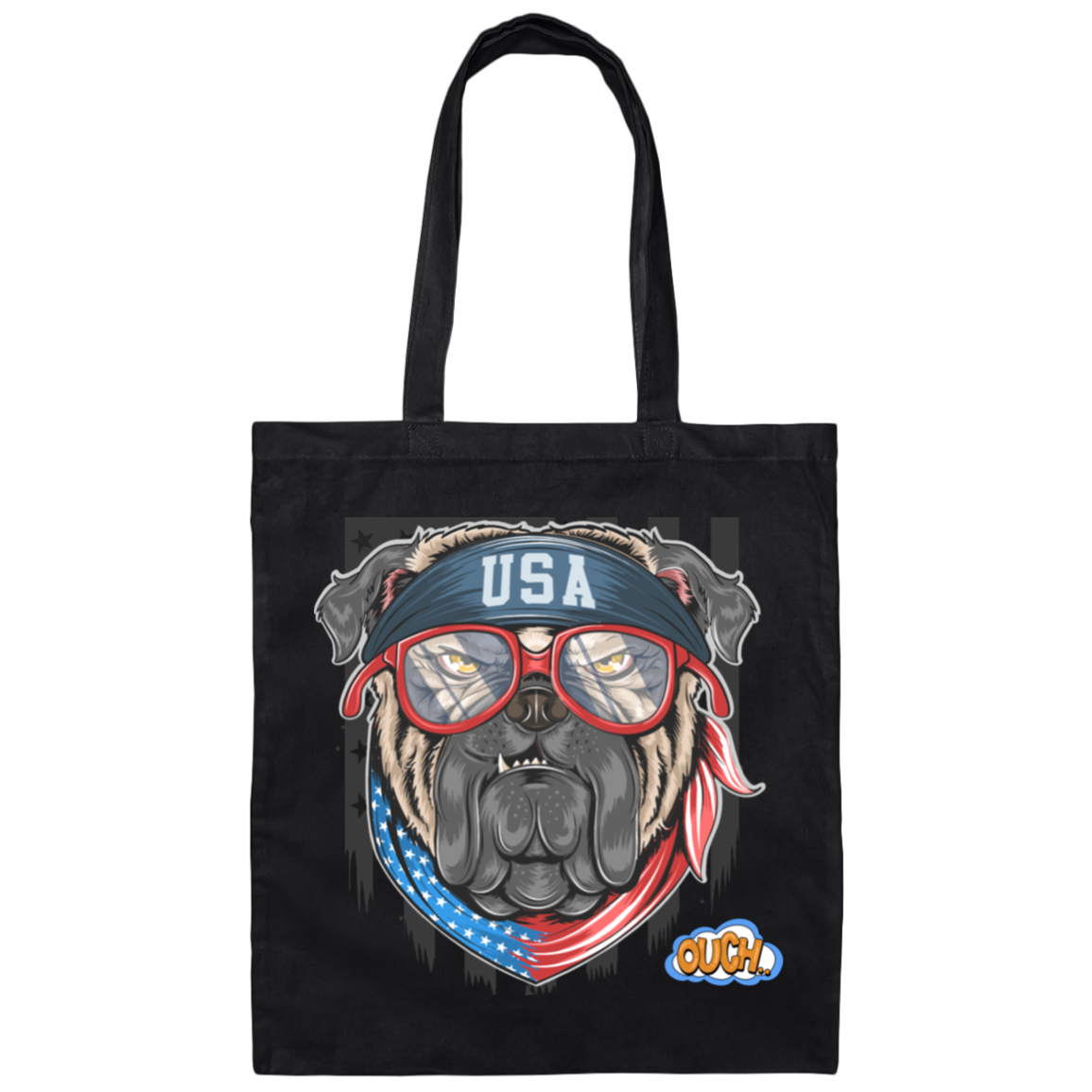 USA DOG-OUCH-100% Cotton Canvas Bag