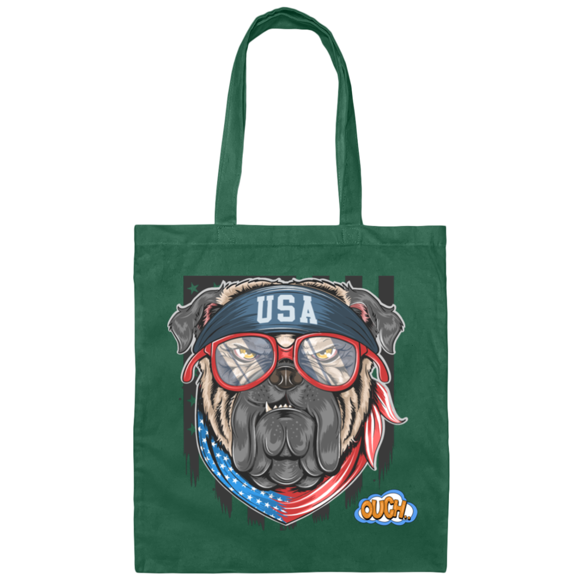 USA DOG-OUCH-100% Cotton Canvas Bag