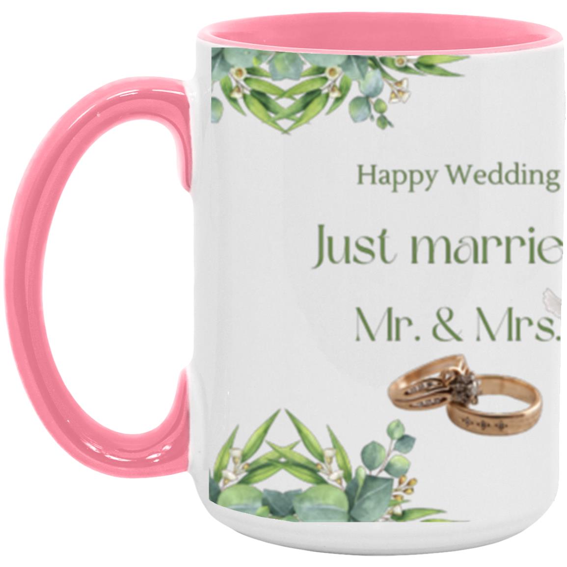 #1-MUG MR. & MRS.JUST MARRIED 15 oz