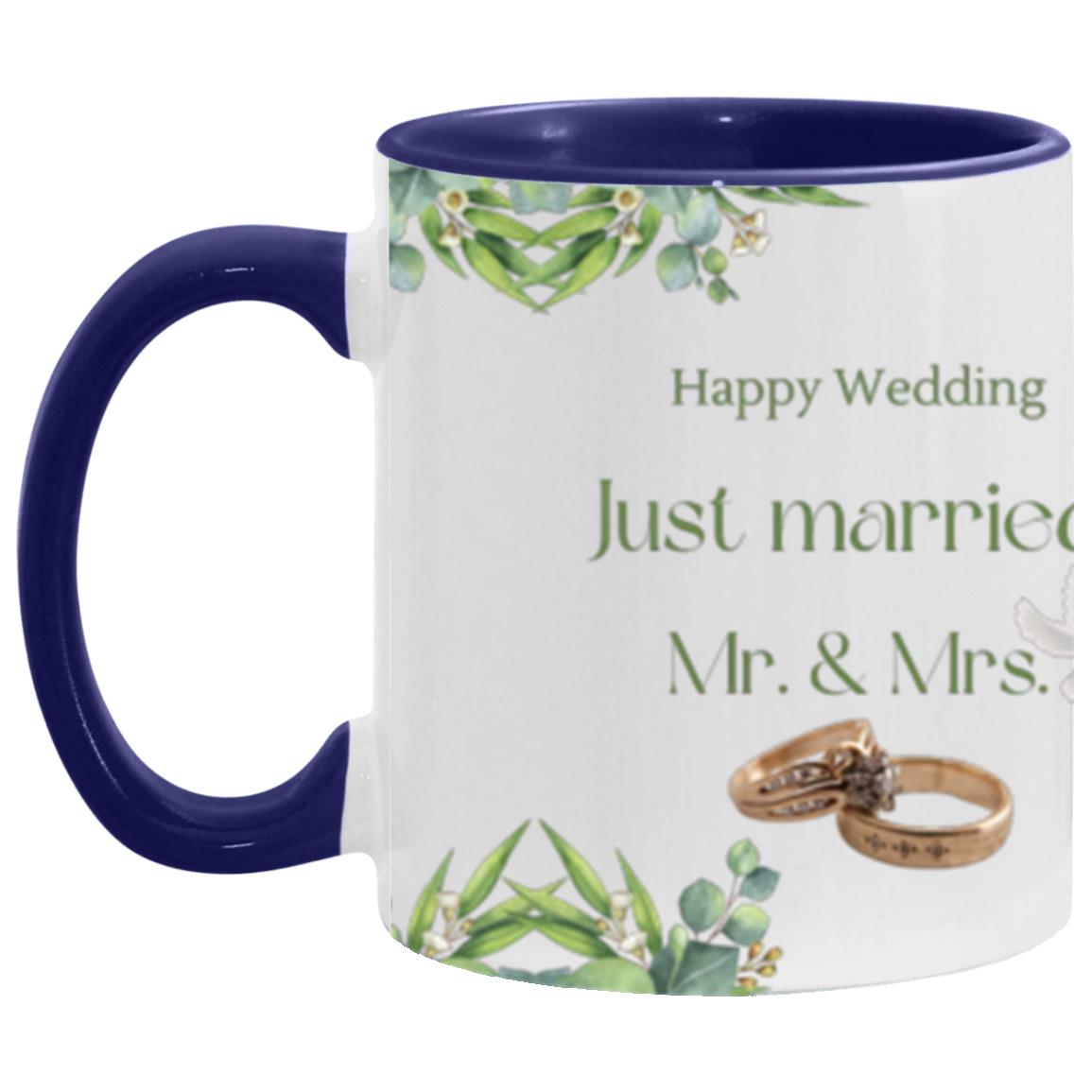 #1-MUG MR. & MRS.JUST MARRIED 15 oz