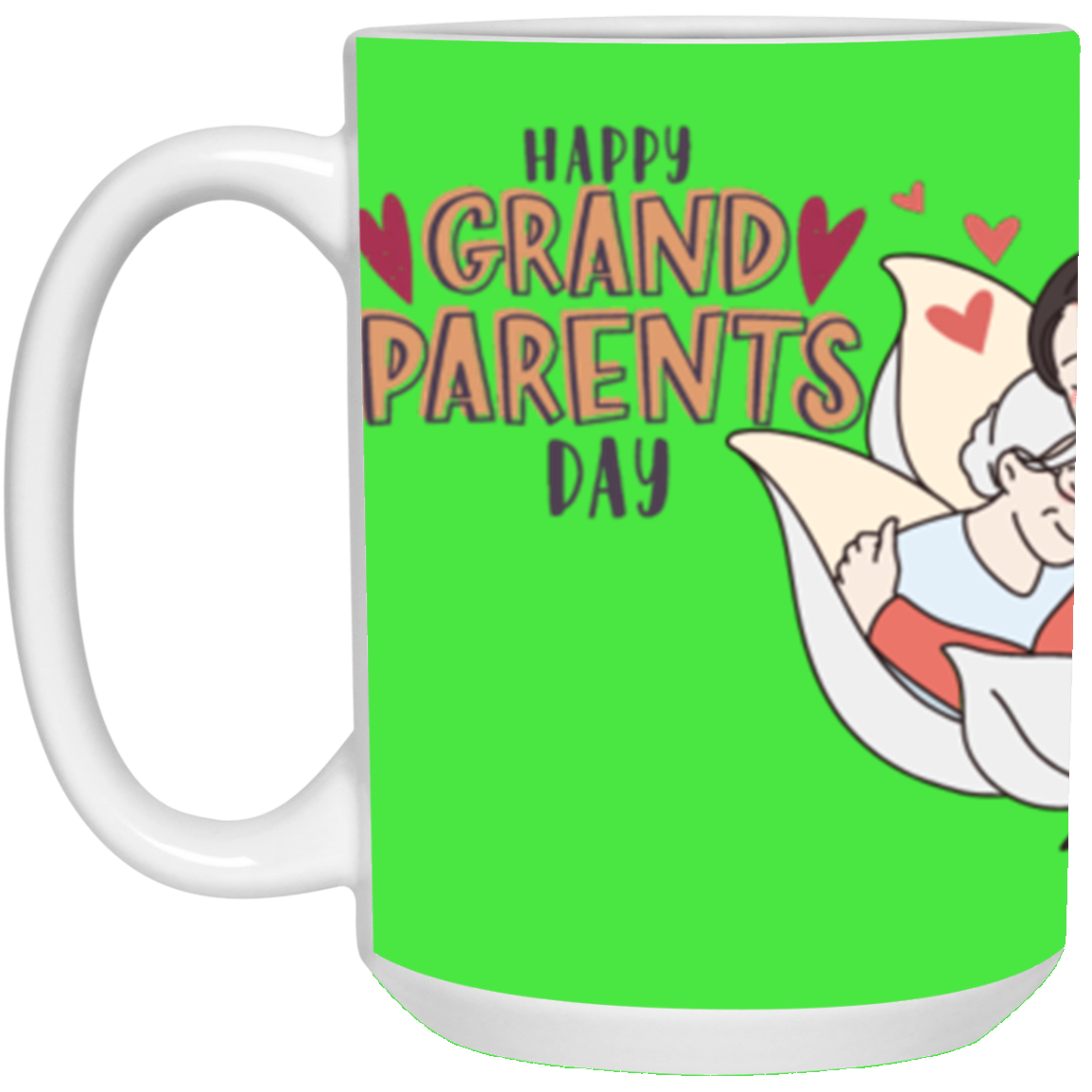 #2-HAPPY GRANDPARENTS DAY -MUG (2) 21504 15 oz. White Mug