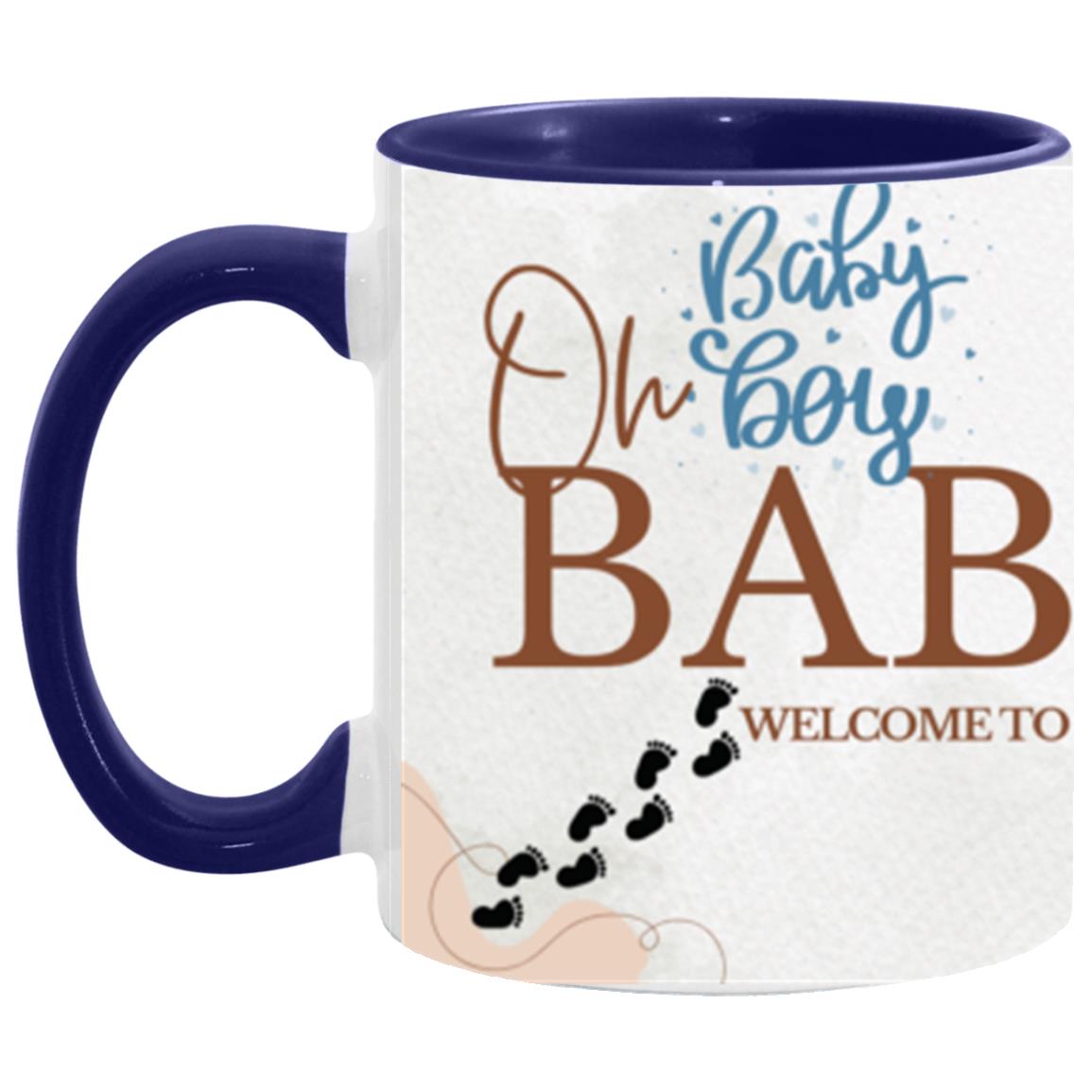 #1-MUG OH BABY BOY WELCOME TO OUR WORLD 11oz