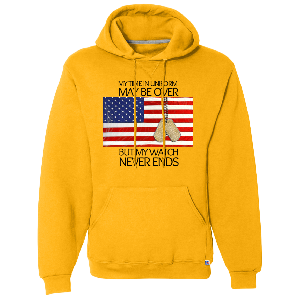 USA Flag Colors Dog Tag-Hoodies
