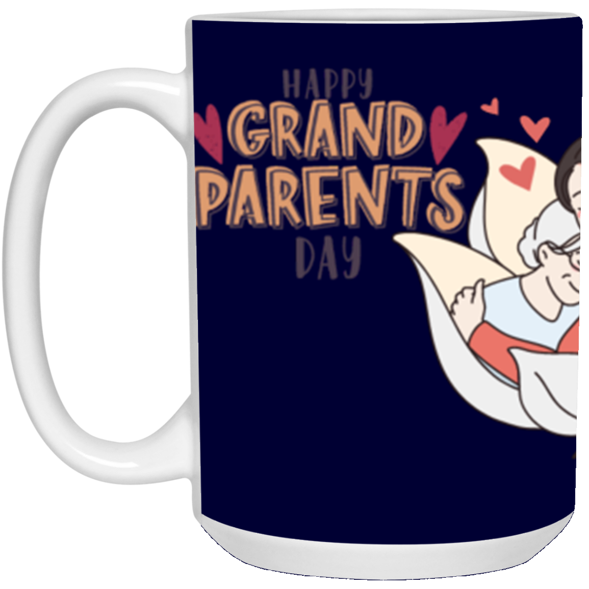#2-HAPPY GRANDPARENTS DAY -MUG (2) 21504 15 oz. White Mug