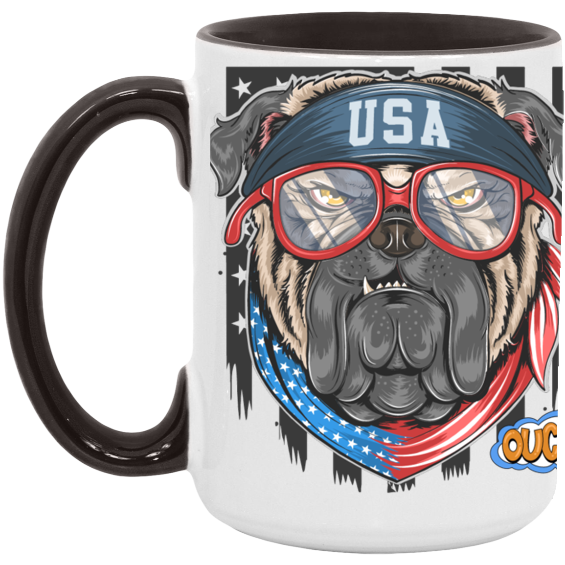 USA BULL DOG-15oz. Accent Mug