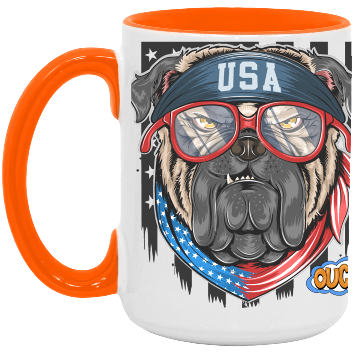 USA BULL DOG-15oz. Accent Mug