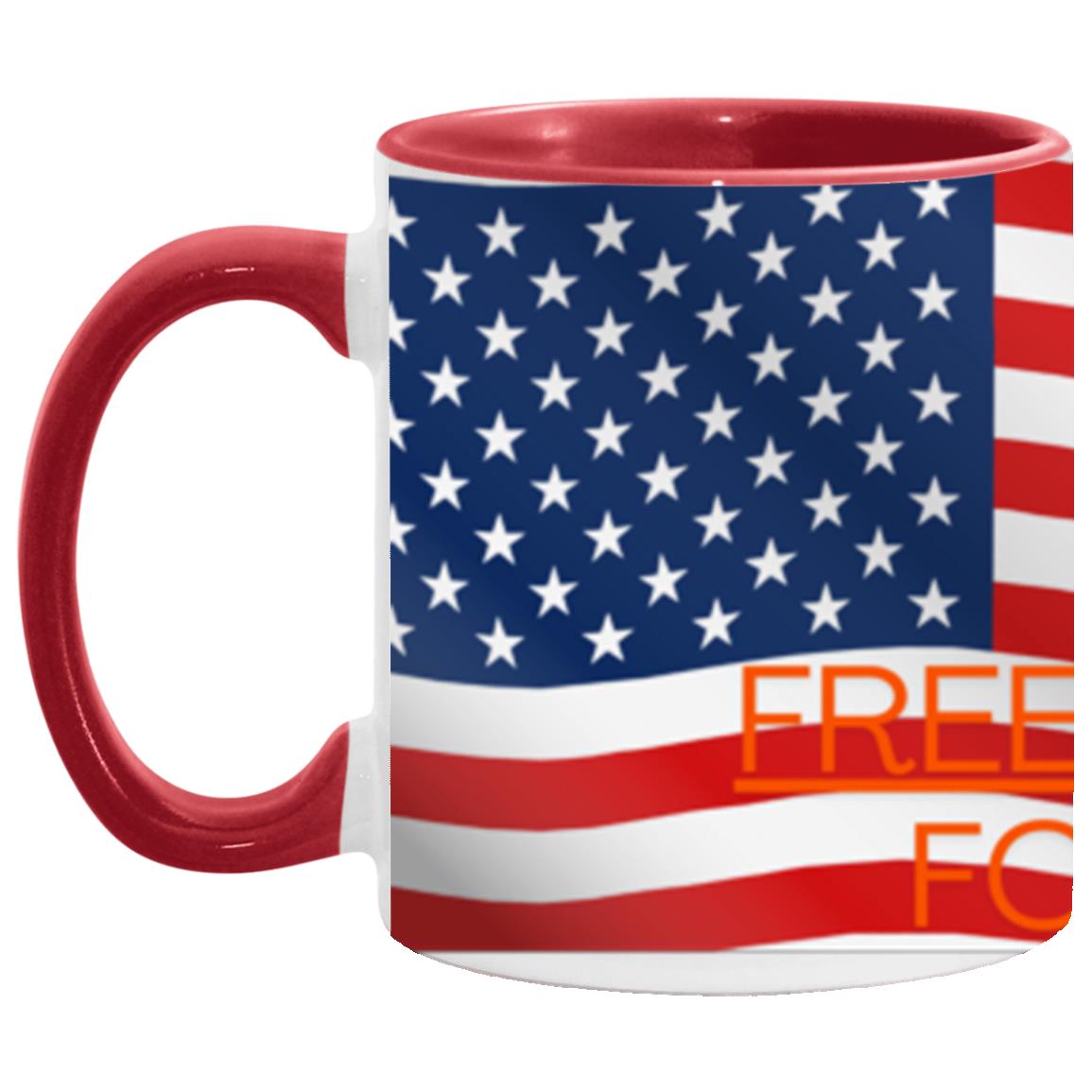 #1-MUG AMERICA FLAG FREEDOM FOR ALL 11oz