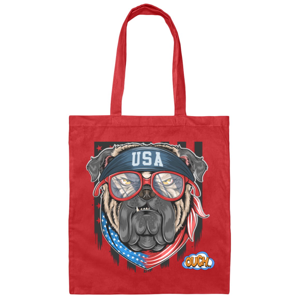 USA DOG-OUCH-100% Cotton Canvas Bag