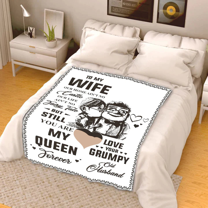 To My Wife Home/Castle Forever -Premium Mink Sherpa Blanket 50x60 Sale price $49. 95 USA