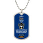 To My Wonderful--Son-Future is Bright- Dog Tag & Ball Chain