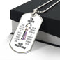 To My Soulmate-Trick or Treat Halloween-Military Dog Tag