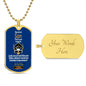 To My Wonderful--Son-Future is Bright- Dog Tag & Ball Chain