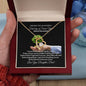 My Daughter First Day of Senior Year Gift-Forever Love Heart Necklace