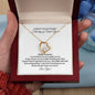 First Day of Senior Year Gift Necklace for Daughter-Forever Heart Necklace❤️