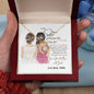 To My Bonus Sister| Never Forget |Forever Love Necklace