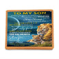 To My Son-When Life Tries To Knock U Down (Dad)-Graphic Leather Wallet