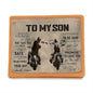 To My Son Wherever Lifes Journey-Graphic Leather Wallet is the way to go