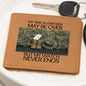 Never Forget-Dog Tag Boots-Graphic Leather Wallet