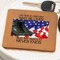 My Watch Never Ends-Never Forget-Dog Tag Boots-Graphic Leather Wallet