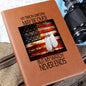The Perfect Gift-Never Forget-Dog Tag for Flag-Graphic Leather Journal