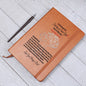 To My Dearest Son-First Day Senior Year-Fr. Dad-Graphic Leather Journal