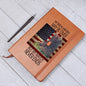 My Time in Uniform May Be Over-but My Watch Never Ends-Dog Tag Boots-Graphic Leather Journal