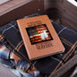 The Perfect Gift-Never Forget-Dog Tag for Flag-Graphic Leather Journal