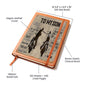 To My Son Wherever the Journey-Mom Graphic Leather Journal 💕