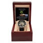 My Son First Day of Senior Year Gift-Men's Openwork Watch
