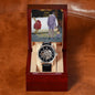 To My Dad-Love U Dad-Men's Openwork Watch