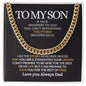 To My Son |I Am the Storm| Cuban Link Chain Necklace