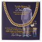 To My Bonus Dad-Cuban Link Chain