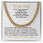 To My Son | Son Forever | Cuban Link Chain❤️