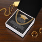 Congratulation- To Your Graduation-Cuban Link Chain