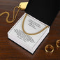 First Day of Senior Year Gift Necklace for My Son-Cuban Link Chain