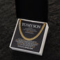 To My Son |I Am the Storm| Cuban Link Chain Necklace